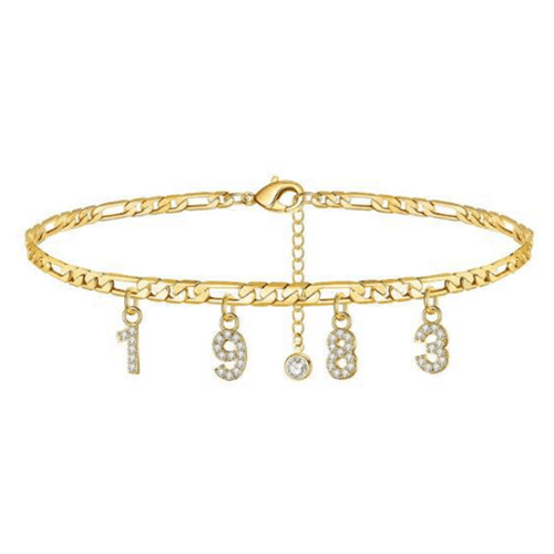 initial jewelry supplier cuban birth year anklet vendor capital letter bracelet manufacturer in the world